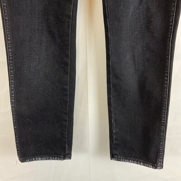 AMO Kate Jeans Mid-Rise Straight Leg 28 Muted Black Ink - Picture 4 of 11